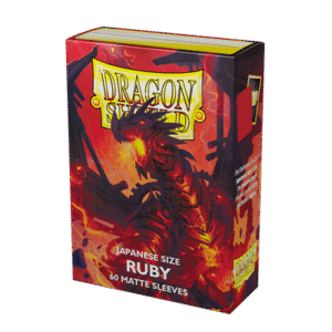 Dragon Shield Small Sleeves - Japanese Matte Ruby 'Geledar' (60 Sleeves)